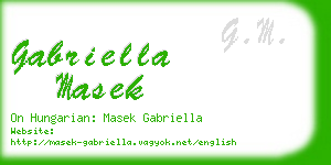 gabriella masek business card